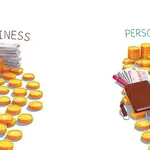 Track business and personal expenses separately