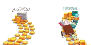 Track business and personal expenses separately