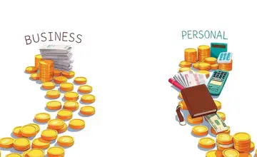 Track business and personal expenses separately